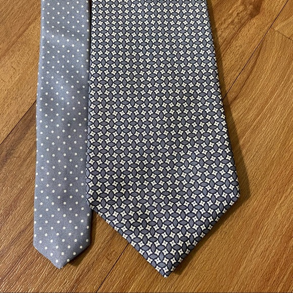 Tommy Hilfiger Men’s Imported Silk Gray Necktie - Picture 5 of 10